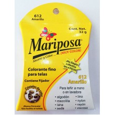Colorante Mariposa 32 grs #612 Amarillo