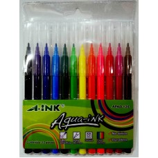 Marcador A-INK Aqua-ink APAD12-E ( 12 Piezas )